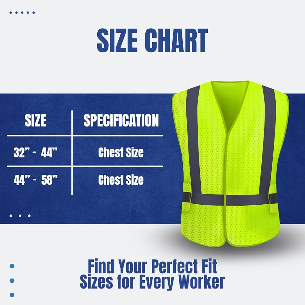 NYOrtho High Visibility Safety Vest – ANSI/ISEA Class 2